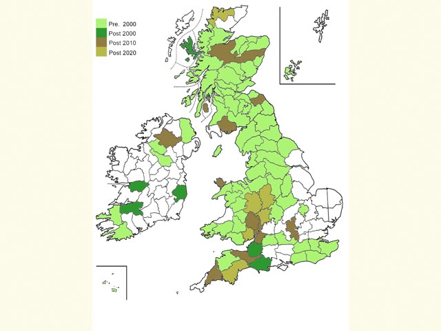  Distribution map Copyright Martin Evans 