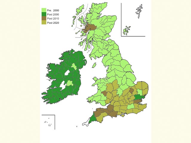  Distribution map Copyright Martin Evans 