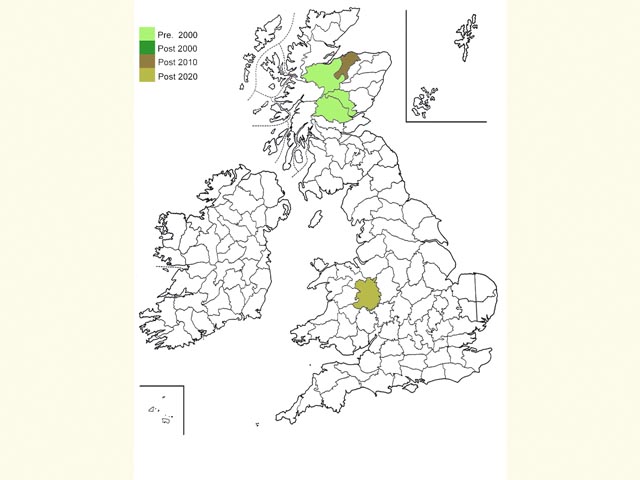  Distribution map Copyright Martin Evans 