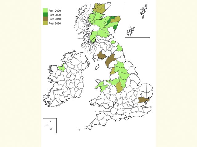  Distribution map Copyright Martin Evans 