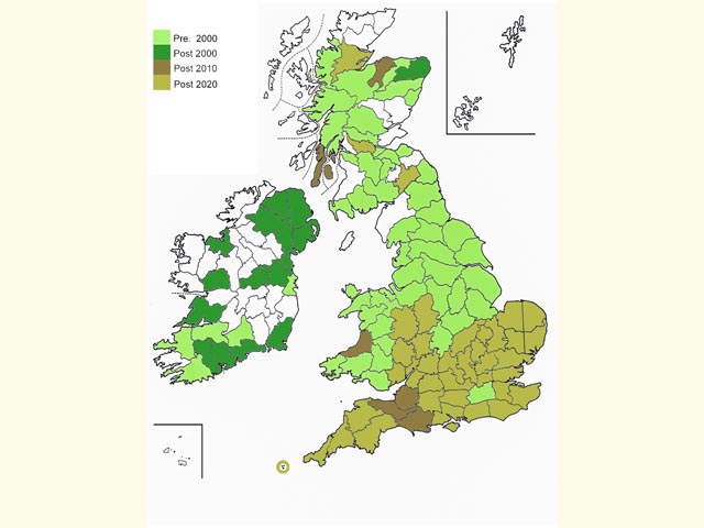  Distribution map Copyright Martin Evans 