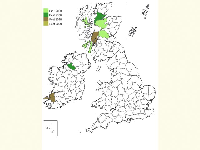  Distribution map Copyright Martin Evans 