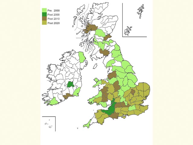  Distribution map Copyright Martin Evans 
