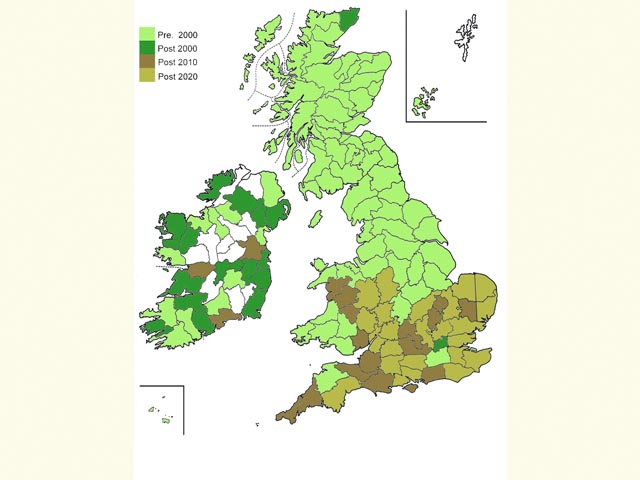  Distribution map Copyright Martin Evans 