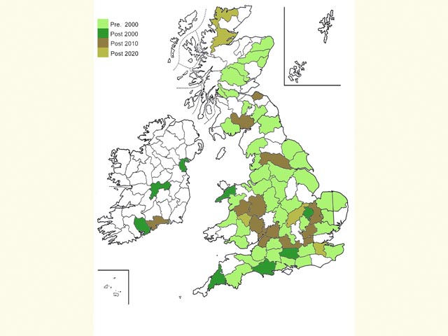  Distribution map Copyright Martin Evans 
