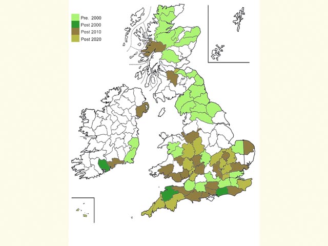  Distribution map Copyright Martin Evans 