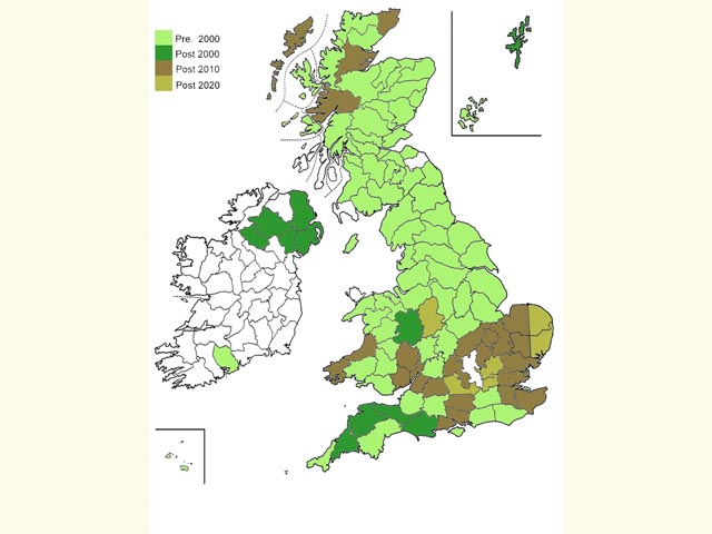  Distribution map Copyright Martin Evans 