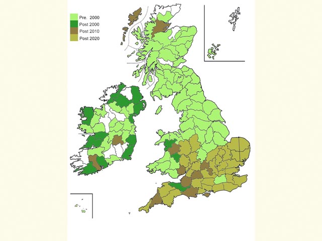  Distribution map Copyright Martin Evans 