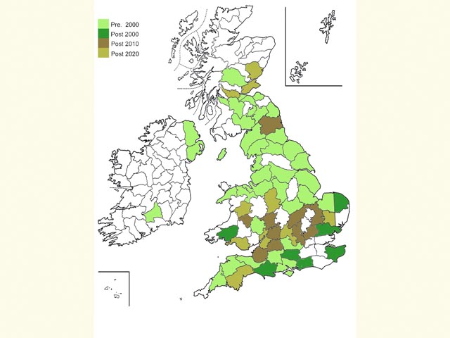  Distribution map Copyright Martin Evans 