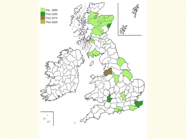  Distribution map Copyright Martin Evans 