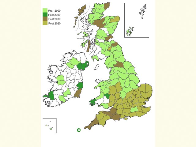  Distribution map Copyright Martin Evans 