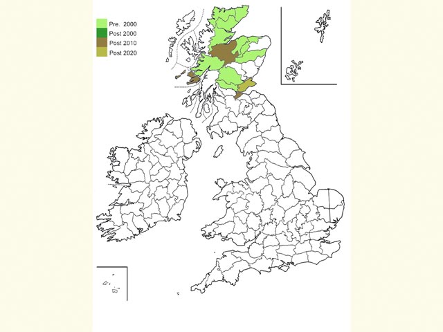 Distribution map Copyright Martin Evans 