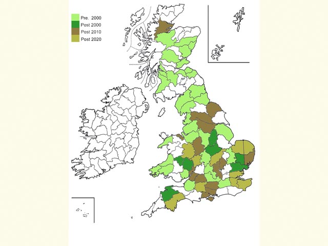  Distribution map Copyright Martin Evans 