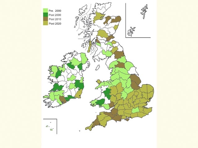  Distribution map Copyright Martin Evans 
