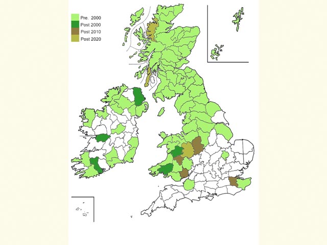  Distribution map Copyright Martin Evans 