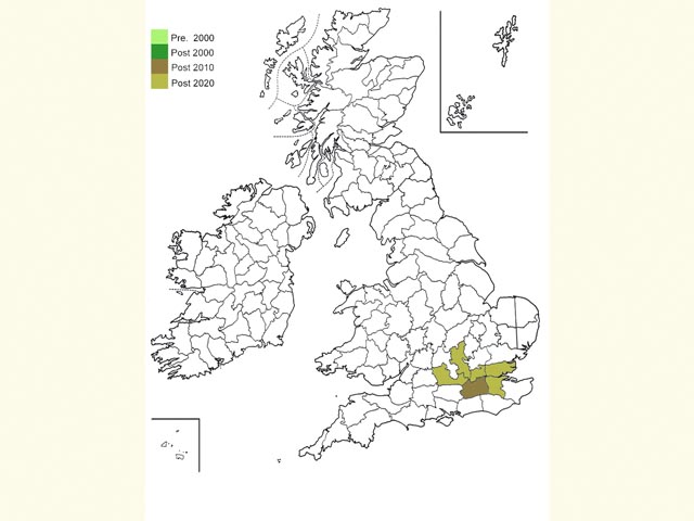  Distribution map Copyright Martin Evans 