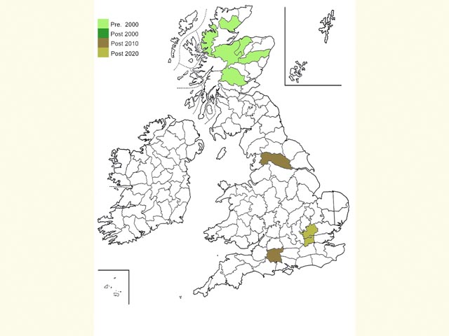  Distribution map Copyright Martin Evans 
