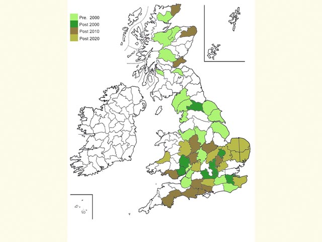  Distribution map Copyright Martin Evans 