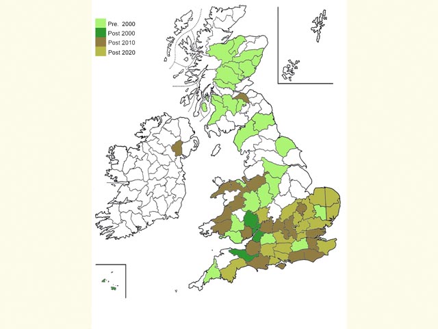  Distribution map Copyright Martin Evans 
