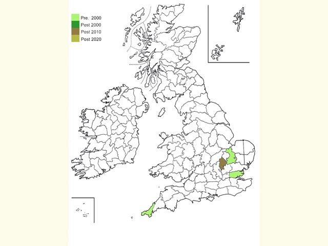  Distribution map Copyright Martin Evans 