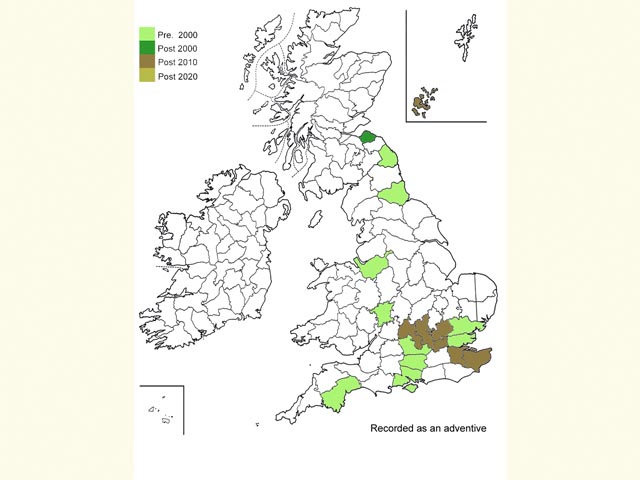  Distribution map Copyright Martin Evans 