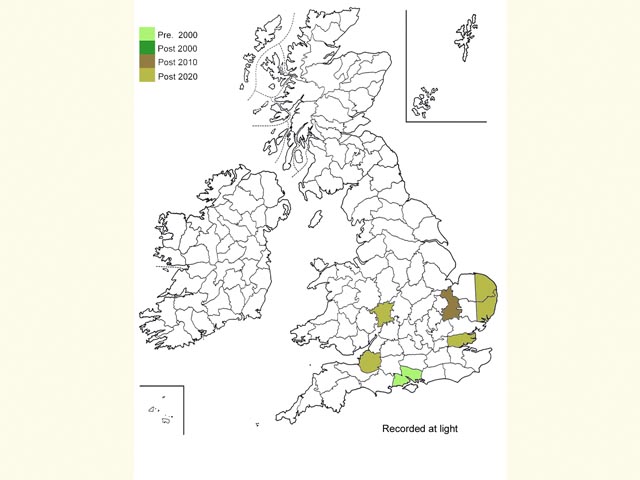  Distribution map Copyright Martin Evans 