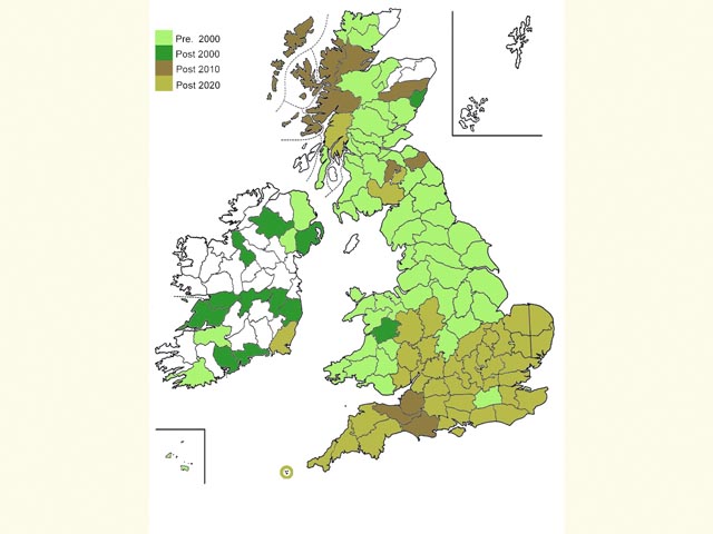  Distribution map Copyright Martin Evans 