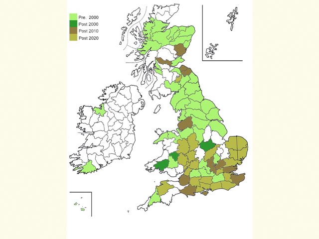  Distribution map Copyright Martin Evans 