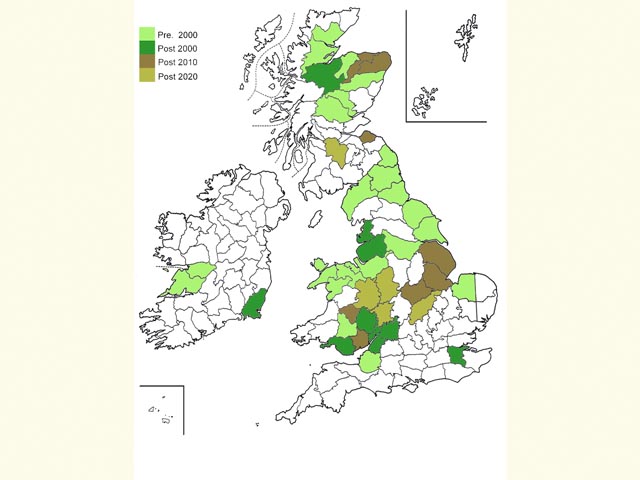  Distribution map Copyright Martin Evans 