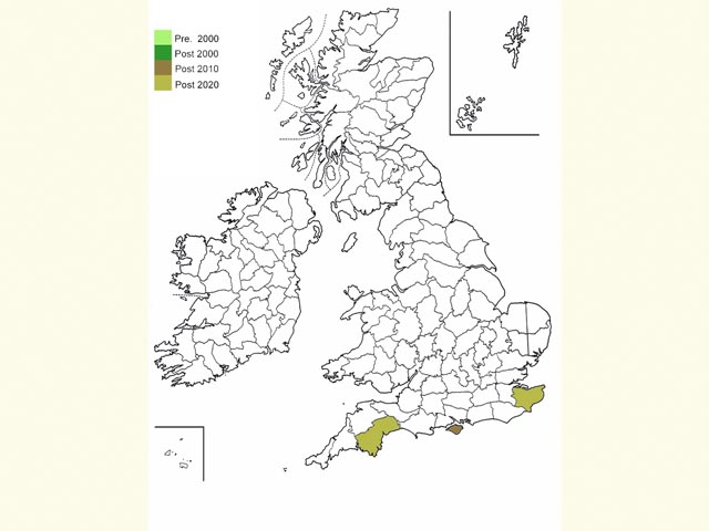  Distribution map Copyright Martin Evans 