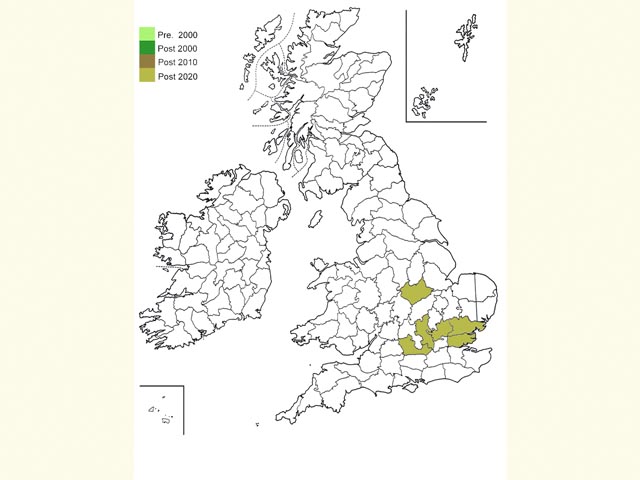  Distribution map Copyright Martin Evans 
