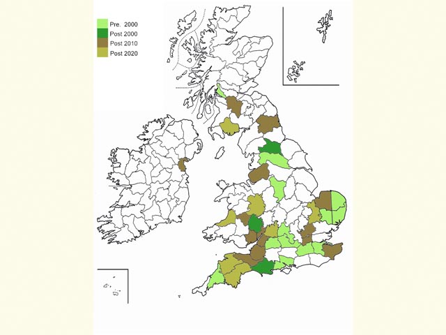  Distribution map Copyright Martin Evans 