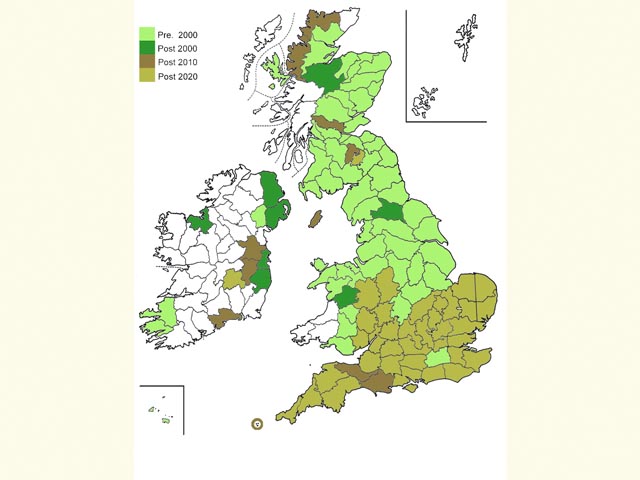  Distribution map Copyright Martin Evans 