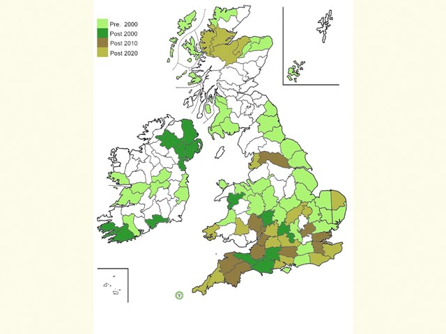  Distribution map Copyright Martin Evans 