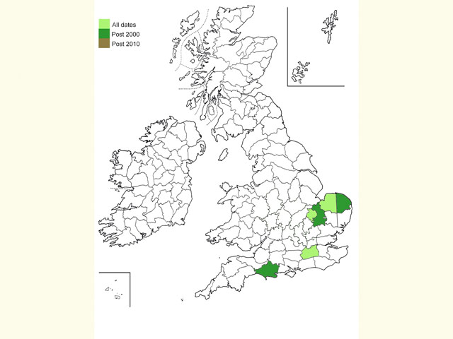  Distribution map Copyright Martin Evans 