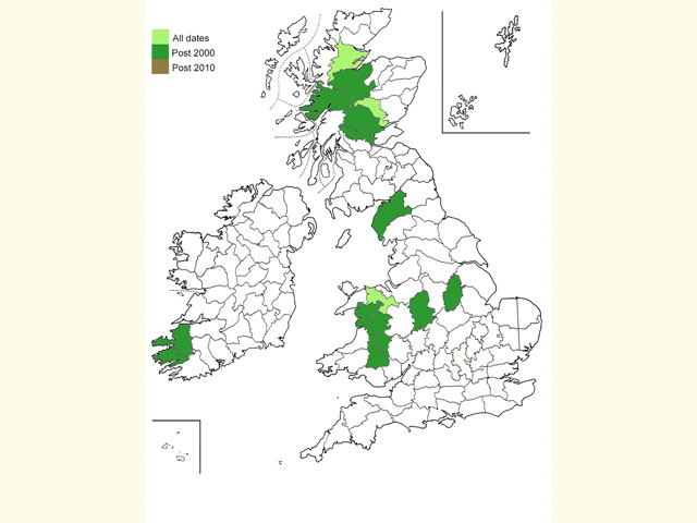  Distribution map Copyright Martin Evans 
