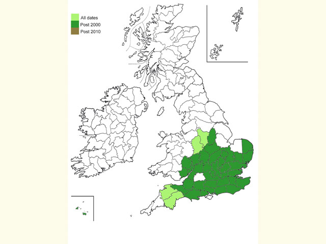  Distribution map Copyright Martin Evans 