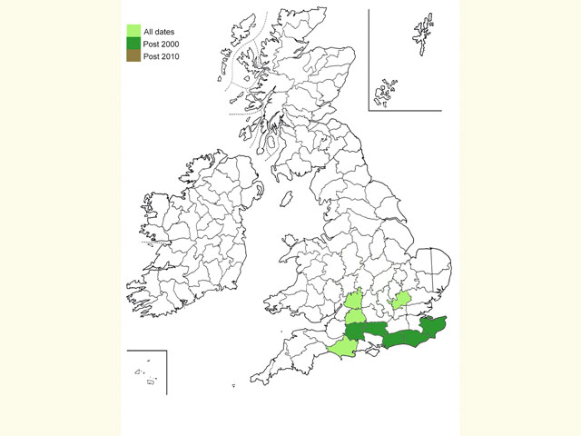  Distribution map Copyright Martin Evans 