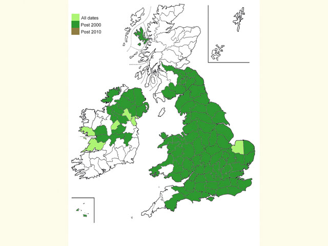  Distribution map Copyright Martin Evans 