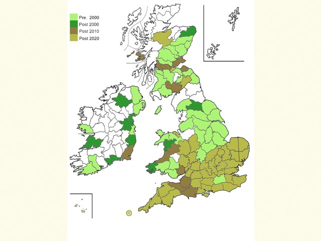  Distribution map Copyright Martin Evans 