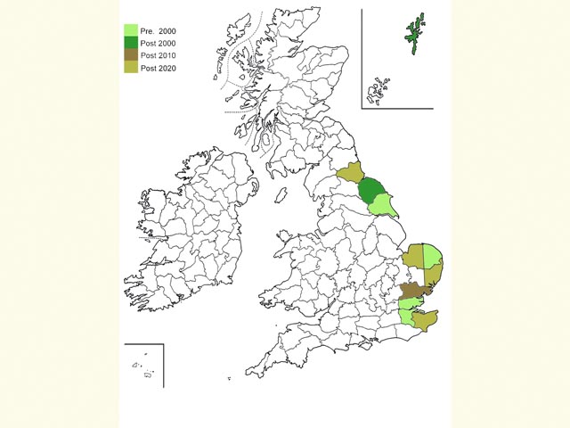  Distribution map Copyright Martin Evans 