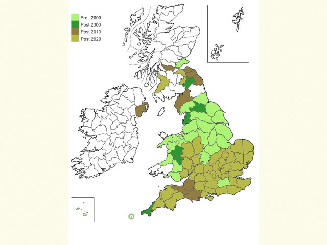  Distribution map Copyright Martin Evans 