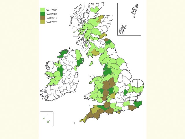  Distribution map Copyright Martin Evans 