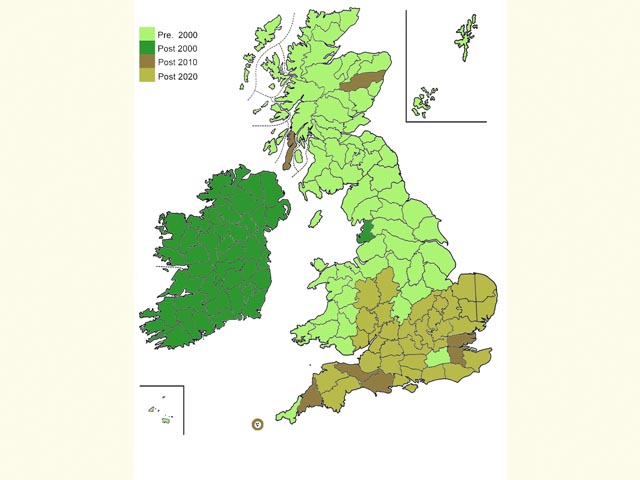 Distribution map Copyright Martin Evans 