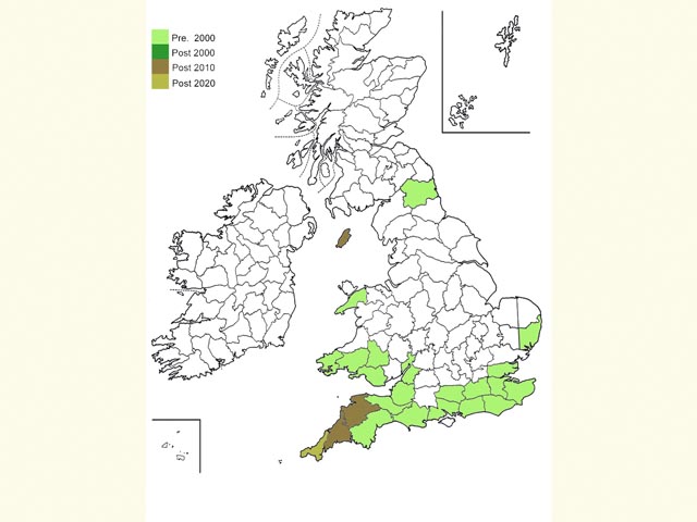  Distribution map Copyright Martin Evans 
