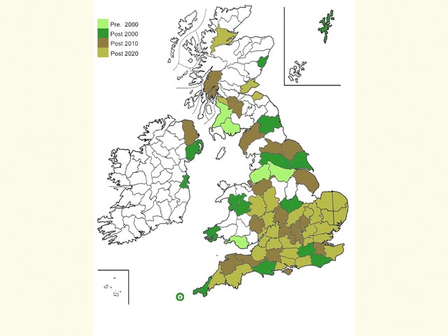  Distribution map Copyright Martin Evans 