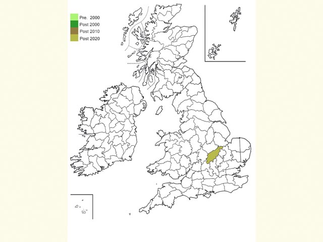  Distribution map Copyright Martin Evans 