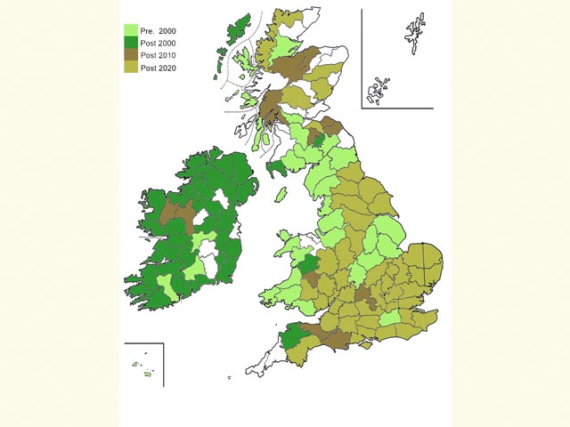  Distribution map Copyright Martin Evans 
