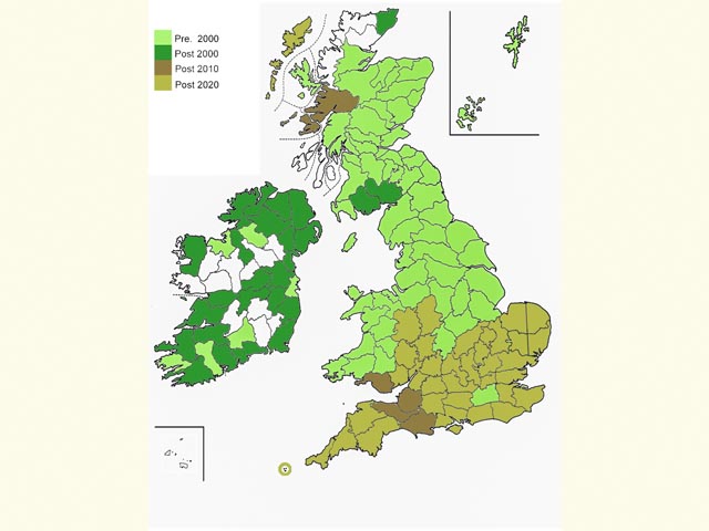  Distribution map Copyright Martin Evans 