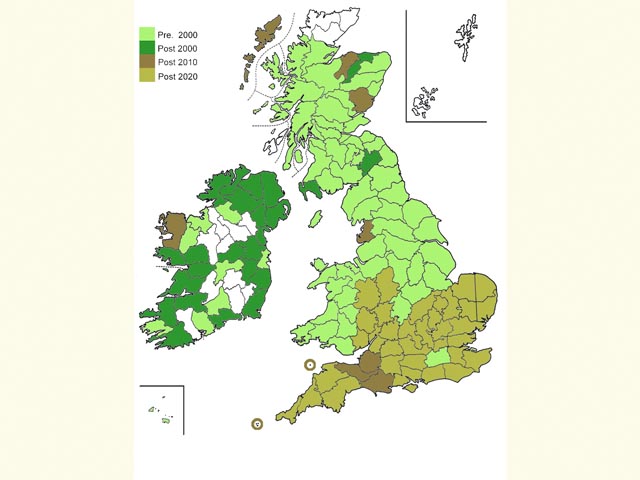  Distribution map Copyright Martin Evans 